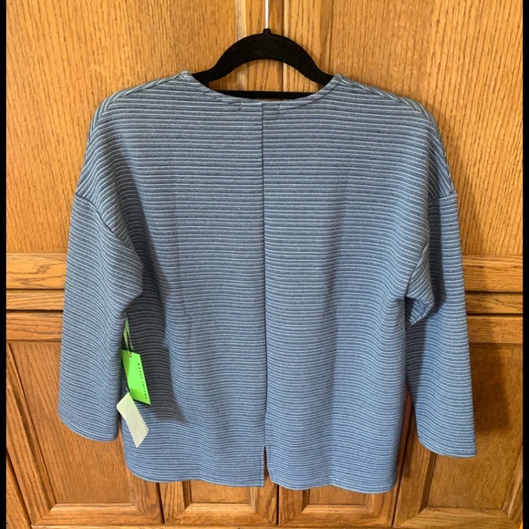 Trisha Tyler Blue/Navy/White STriped Tunic Sz M - Picture 2 of 3